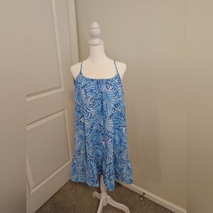 NWT Lilly Pulitzer Blue and White Lagoon Linen Dress